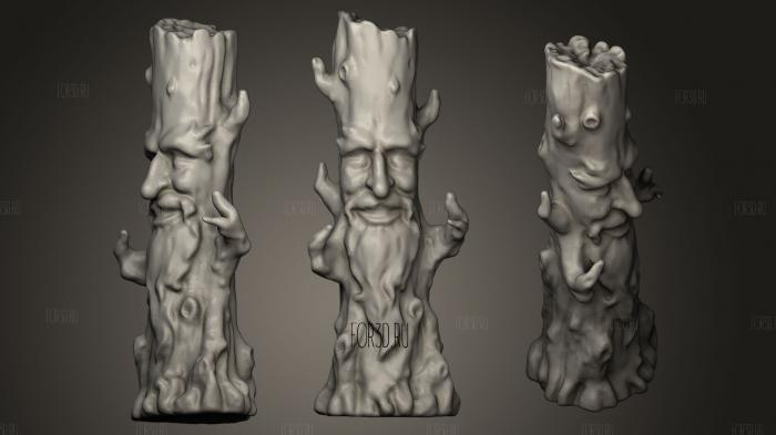 Wise Tree stl model for CNC